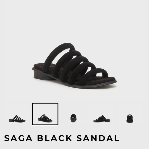 Kelsi Dagger Shoes - NWT Kelsi Dagger Brooklyn Black Suede Sandals